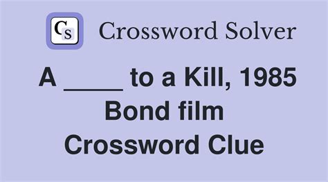 first bond movie crossword clue|More.